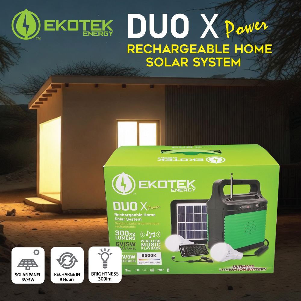 EKOTEK DUO X Rechargeable Residential Home Solar System - Image 2