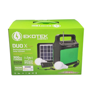EKOTEK DUO X Rechargeable Residential Home Solar System